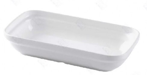 FUENTE RECTANGULAR 18 Cm. POLICARBONATO 350 CC.